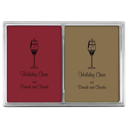 Bubbly Champagne Double Deck Playing Cards